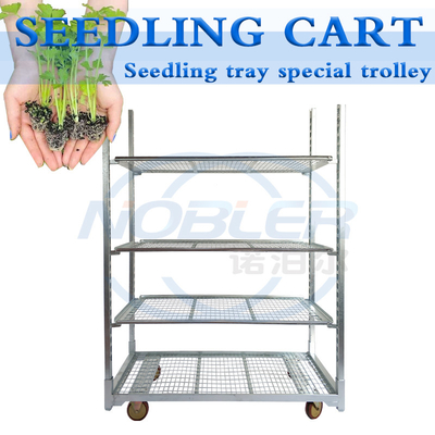 Foro standard Tray Rolling Flower Trolley per la piantatura agricola della serra
