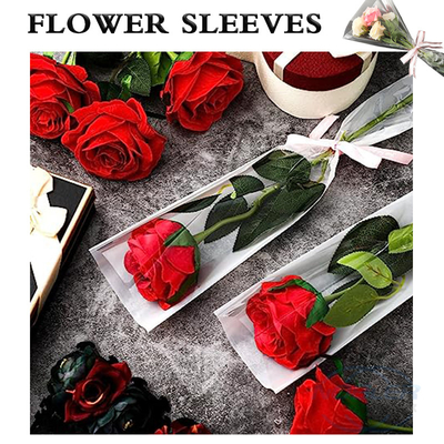 Il chiaro mazzo del fiore collega le borse con un manicotto del mazzo per singola Rose Wrapping Paper